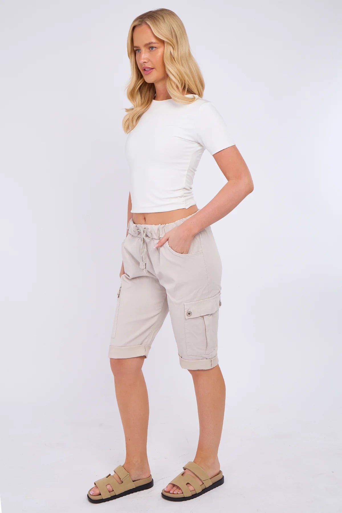 Italian Cargo Magic shorts for women