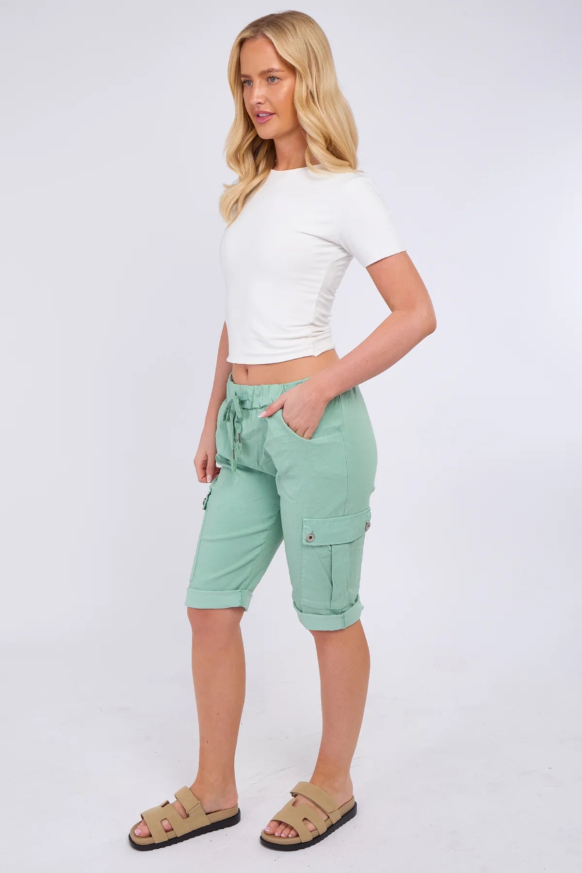 Italian Cargo Magic shorts for women