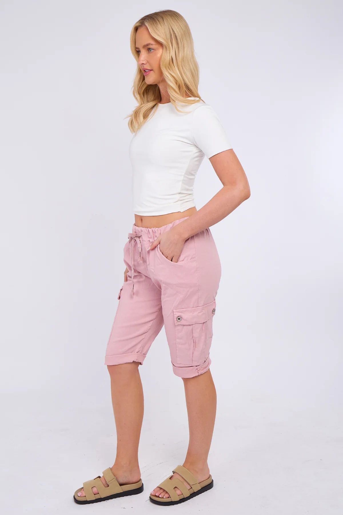 Italian Cargo Magic shorts for women
