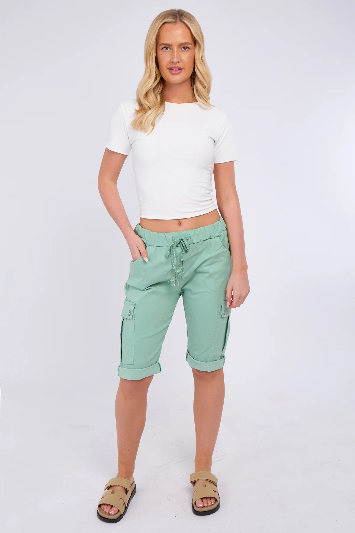 Italian Cargo Magic shorts for women