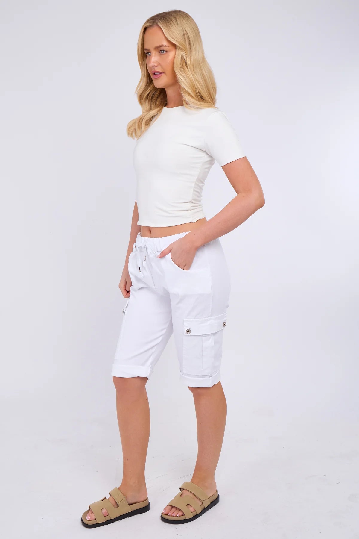 Italian Cargo Magic shorts for women