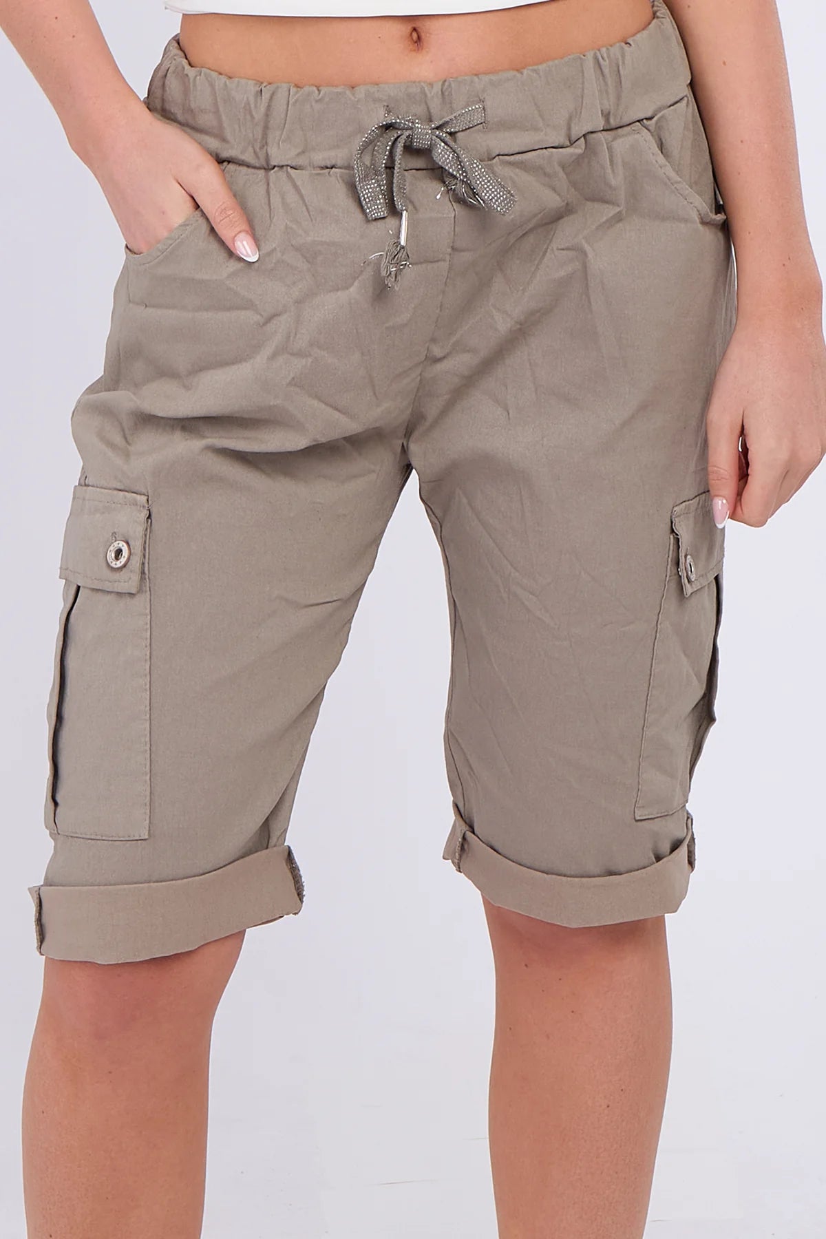 Italian Cargo Magic shorts for women