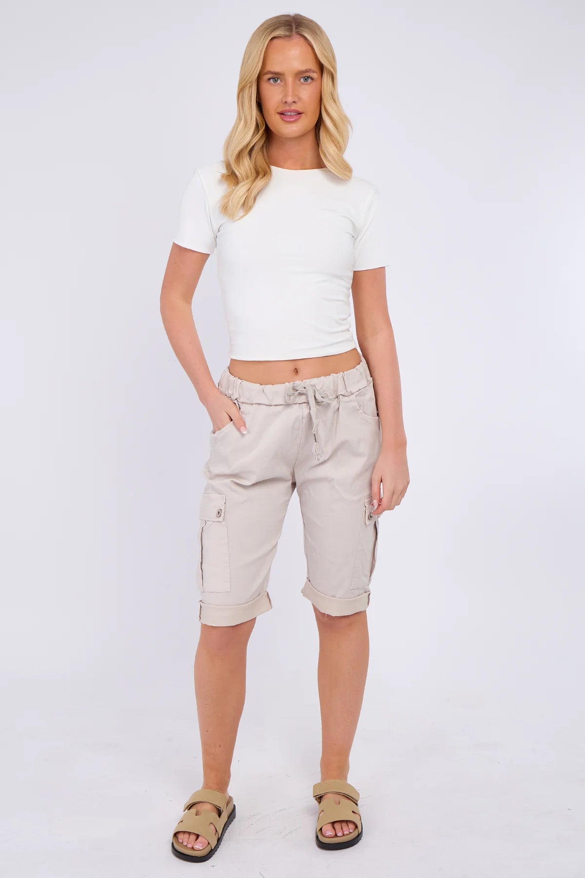 Italian Cargo Magic shorts for women